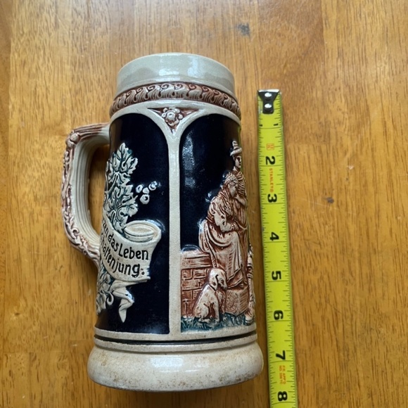 Vintage Ceramic Beer Stein Mug Germany Home Collection Trinken Lieben Barware - Picture 5 of 11